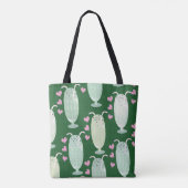 Milkshake Madness Green Mint Cute Art Design Tote Bag (Achterkant)