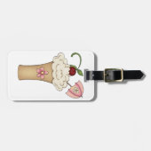 Milkshake Met Een Paraplu Bagage Labels (Voorkant horizontaal)