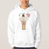 Milkshake met een paraplu Mannen hoodie (Voorkant)