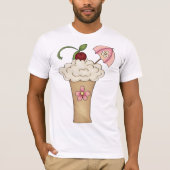 Milkshake met een paraplu Mannen T-shirt (Voorkant)