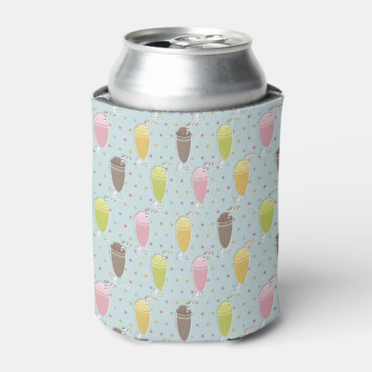 Milkshake Pattern Blikjeskoeler (Blikje Voorkant)