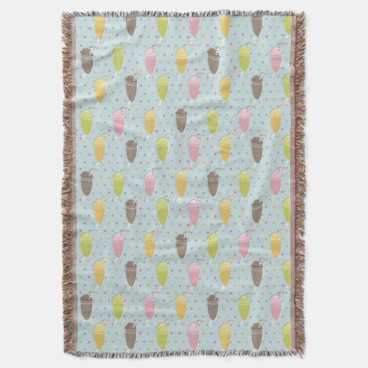 Milkshake Pattern Deken (Voorkant Verticaal)
