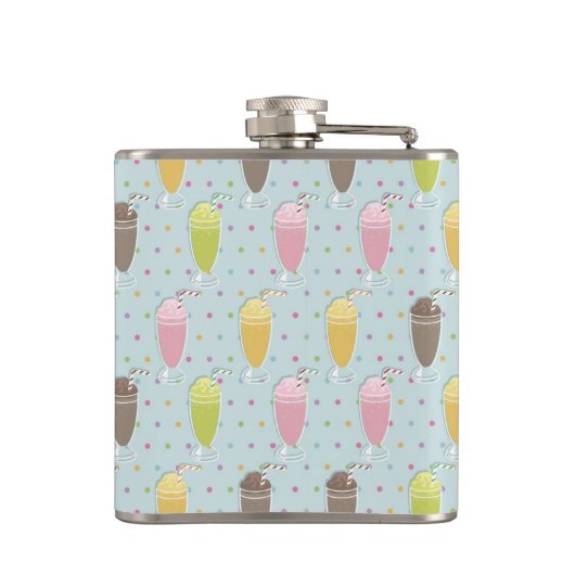 Milkshake Pattern Heupfles (Achterkant)