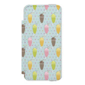 Milkshake Pattern Incipio iPhone Portemonnee Hoesje (Voorkant Agenda)