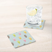 Milkshake Pattern Kartonnen Onderzetters (Insitu)