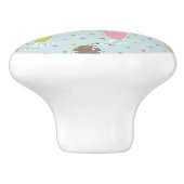 Milkshake Pattern Keramische Knop (Zijkant)