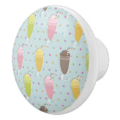 Milkshake Pattern Keramische Knop (Rechts)