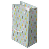 Milkshake Pattern Klein Cadeauzakje (Achterkant Gekanteld)