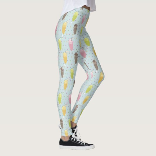 Milkshake Pattern Leggings (Rechts)