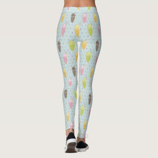 Milkshake Pattern Leggings (Achterkant)