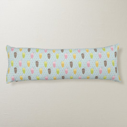 Milkshake Pattern Lichaamskussen (Achterkant)