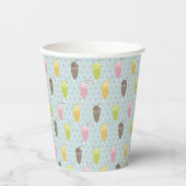 Milkshake Pattern Papieren Bekers (Voorkant)