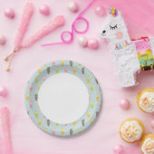 Milkshake Pattern Papieren Bordje (Feest)