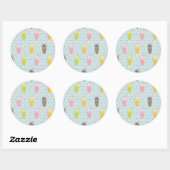 Milkshake Pattern Ronde Sticker (Vel)