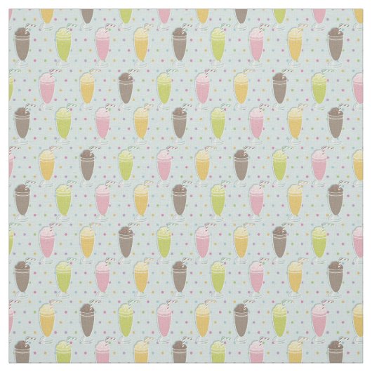 Milkshake Pattern Stof (Swatch)