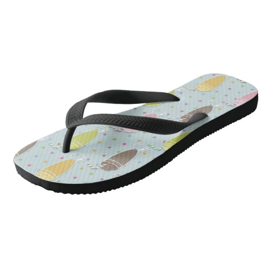 Milkshake Pattern Teenslippers (Schuin)