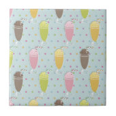Milkshake Pattern Tegeltje (Voorkant)