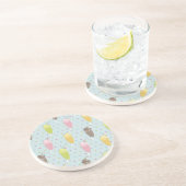 Milkshake Pattern Zandsteen Onderzetter (Zijkant)