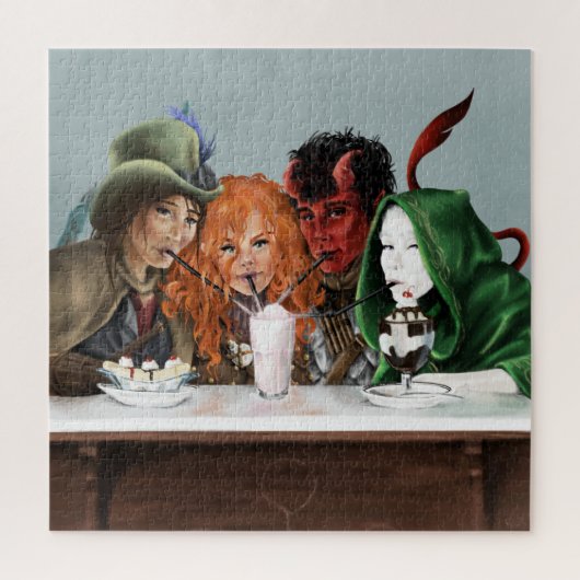 Milkshake Puzzle Legpuzzel (Verticaal)