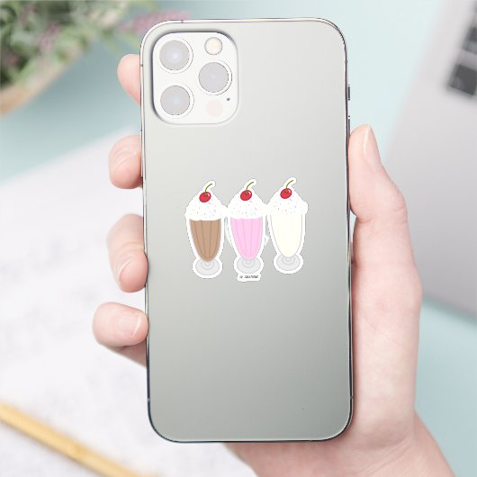 Milkshake Trio Sticker (Telefoon)