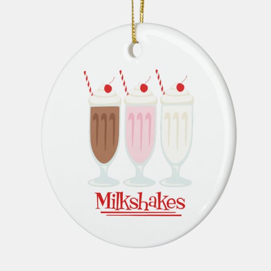 Milkshakes Keramisch Ornament (Links)