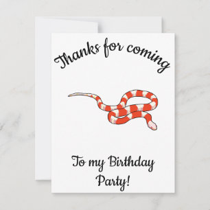 Milksnake Happy B-day Bedankkaart