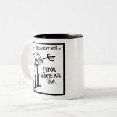 Milkwalker zegt..... Meme Tweekleurige Koffiemok (Voorkant links)