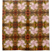 Milkweed | Botervlieg | Sangria | Mirror Douchegordijn (Voorkant)