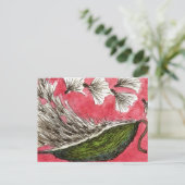 "Milkweed Pod" Floral Briefkaart (Staand voorkant)