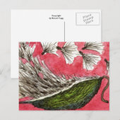 "Milkweed Pod" Floral Briefkaart (Voorkant / Achterkant)