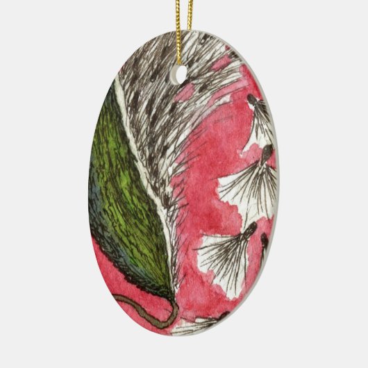 "Milkweed Pod" Floral Ornament (Links)