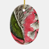 "Milkweed Pod" Floral Ornament (Voorkant)