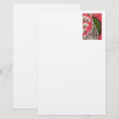 "Milkweed Pod" Floral Stationery Briefpapier (Voorkant / Achterkant)