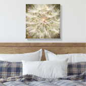 Milkweed Seed Pod Macro Canvas Afdruk (Insitu (Slaapkamer))