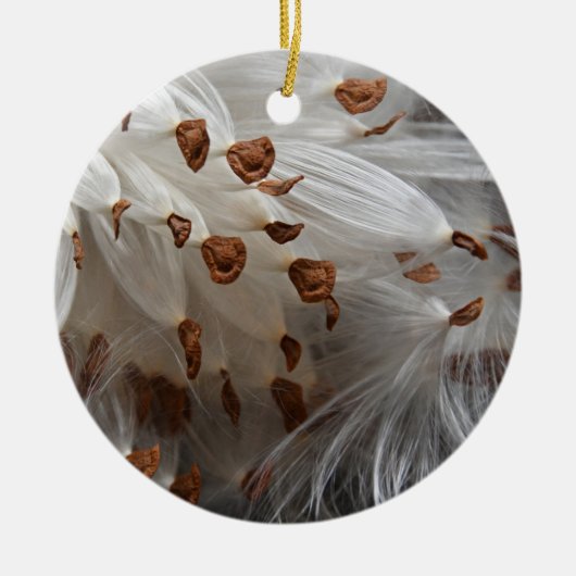 Milkweed Seeds Exodus Monarch Butterfly Food Keramisch Ornament (Voorkant)