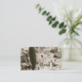 Milkweed Seeds Sepia Abstract Bloemkool Pod Visitekaartje (Staand voorkant)