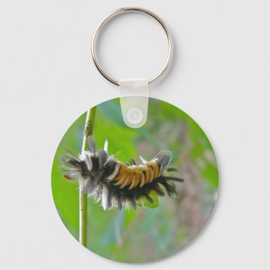 Milkweed Tussock Moth Caterstyle Items Sleutelhanger (Voorkant)