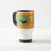 Milkweed Tussock Moth Caterstyle Oranje Items Reisbeker (Voorkant links)