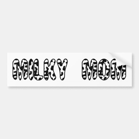 Milky Mam Bumpersticker (Voorkant)