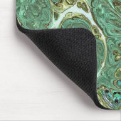 Milky Teal Marble Swirl Mouse Pad Muismat (Hoek)