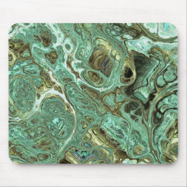 Milky Teal Marble Swirl Mouse Pad Muismat