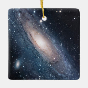 Milky Way Andromeda Galaxy Stars Space Elegant Keramisch Ornament