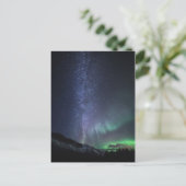 Milky Way Aurora Briefkaart (Staand voorkant)