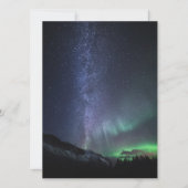 Milky Way Aurora Card Save The Date (Voorkant)