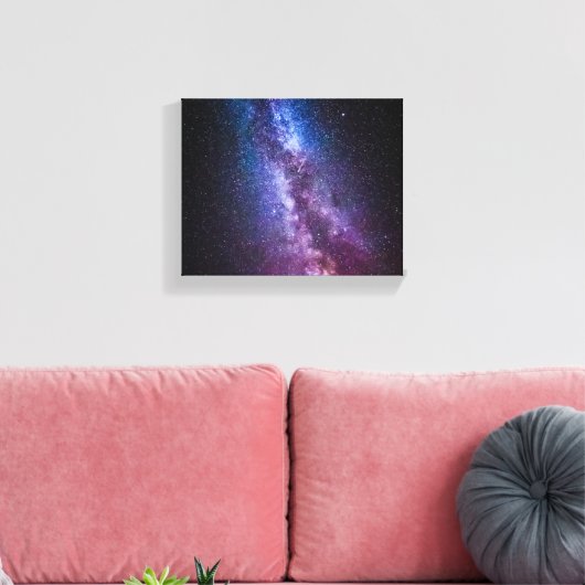 Milky-way bright coconto canvas afdruk (Insitu (Woonkamer))