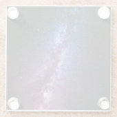 Milky-way bright coconto glazen onderzetter (Achterkant)