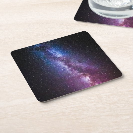 Milky-way bright coconto kartonnen onderzetters (Schuin)