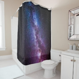 Milky way bright colors douchegordijn
