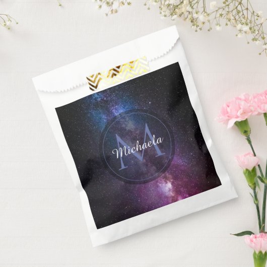 Milky way bright covu personalizable monogram bedankzakje (Gezegeld)