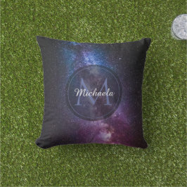 Milky way bright covu personalizable monogram buitenkussen